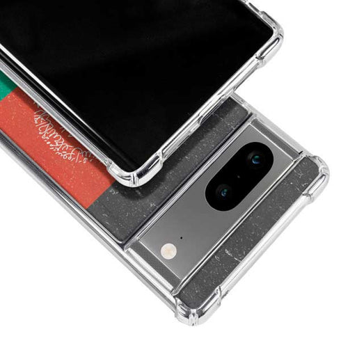 Afghanistan Flag Distressed Google Pixel 8a Clear Case